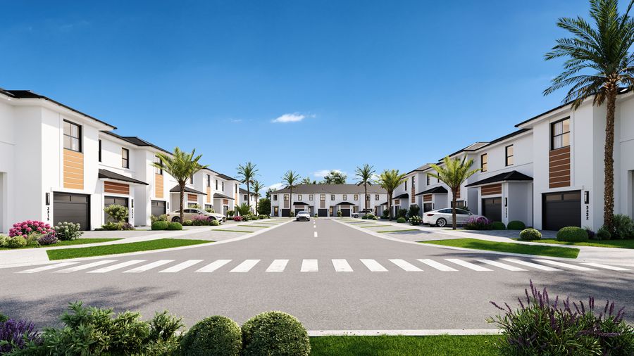 Residential street at K-Legacy community by Bluenest